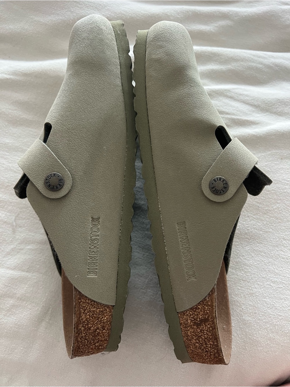 Birkenstock Vegan Boston Clog Size 40 - Khaki Green NWT - Picture 7 of 7